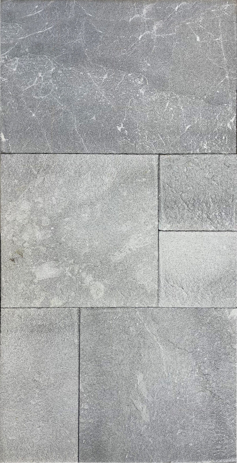 Wasatch Gray Marble Tumbled French Pattern 1-1/4" Paver