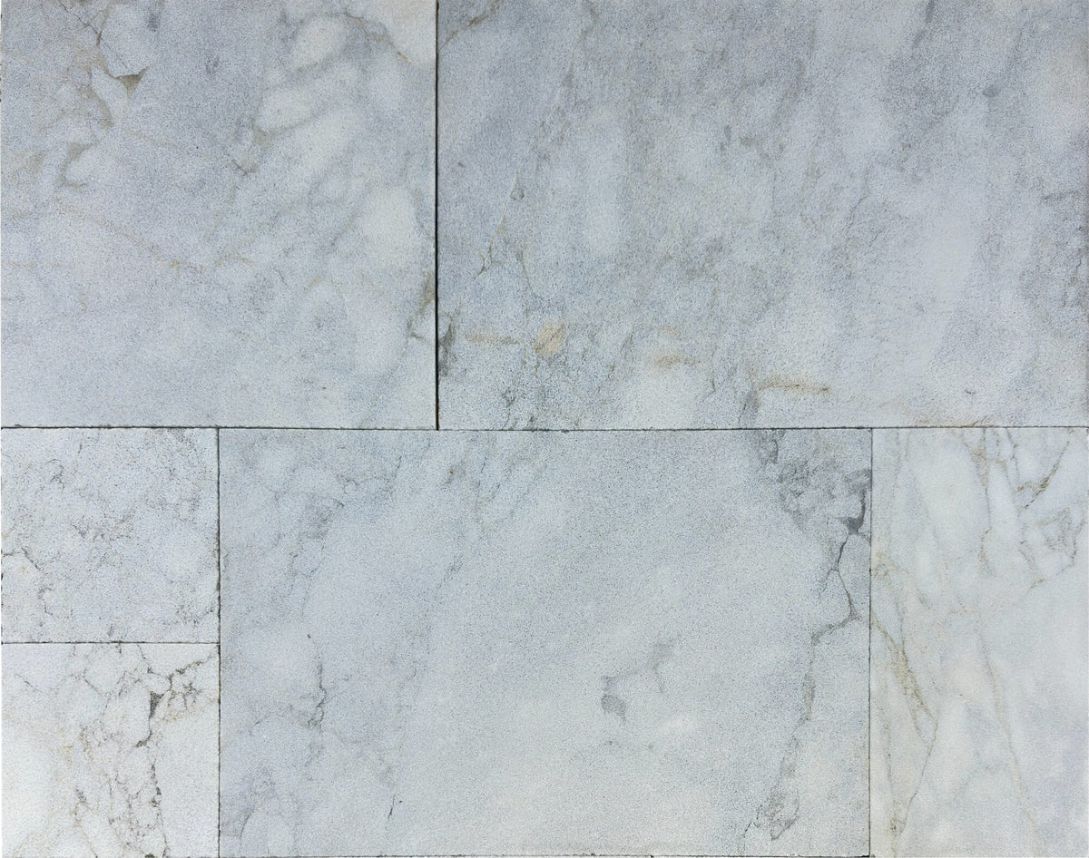 Willamette Gray Marble Sandblasted French Pattern 1-1/4" Paver